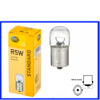Hella Kugellampe 12 Volt 5 Watt  BA15s  R5W