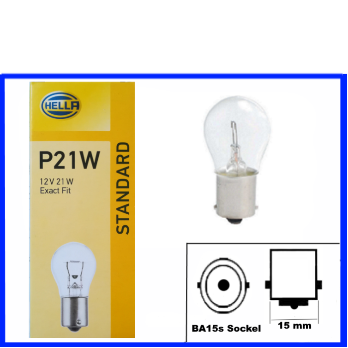 Glühlampe P21W 12 V 2 Stück