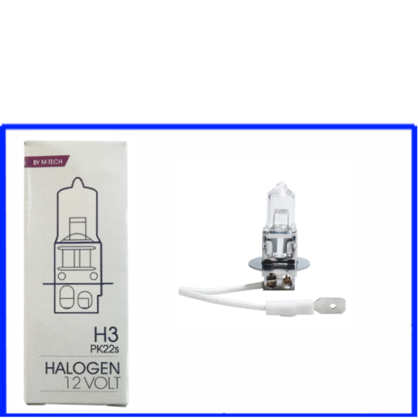 M-Tech Halogen H3 12 Volt 55 Watt PK22s