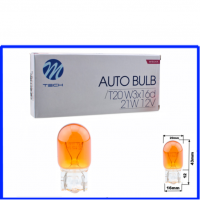 12 Volt 21 Watt WY21W T20 amber M-Tech Glassockellampe