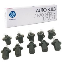 10 Stück M-Tech Kunststoffsockel Birne 12 Volt 1.2...