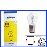 Narva Kugellampe 12 Volt 21/5 Watt P21/5W BAY15d