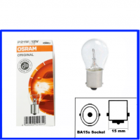 Osram Kugellampe 12 Volt 21 Watt P21W BA15s