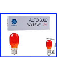 M-Tech Glassockellampe 12 Volt 16 Watt T15 amber