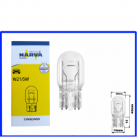 12 Volt  21/5 Watt W21/5W T20 W3x16q Narva Glassockellampe