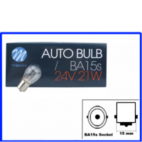 M-Tech Kugellampe 24 Volt 21 Watt P21W BA15s