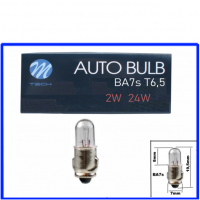 M-Tech Kugellampe 24 Volt 2 Watt BA7s
