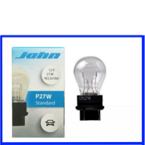 Jahn Glassockellampe 12 Volt 27 Watt P27W W2,5x16d