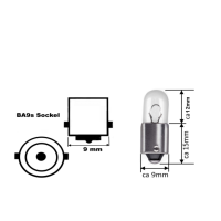 10 Stück Bosma Kugellampe 6 Volt 4 Watt BA9s T4W