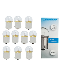 10 Stück Jahn Kugellampe 6 Volt 5 Watt BA15s R5W