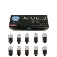 10 Stück M-Tech Kugellampe 24 Volt 2 Watt BA9s