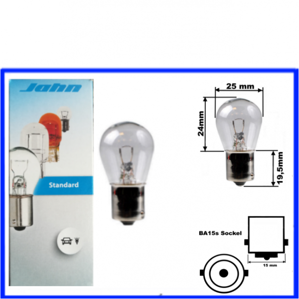 Jahn Kugellampe 12 Volt 18 Watt  BA15s