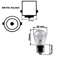 10 Stück Jahn Kugellampe 12 Volt 18 Watt  BA15s