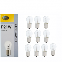 10 Stück Hella Glühlampe 24 Volt 21 Watt HEAVY...