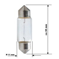 10 Stück KS Equipment Soffitte 12 Volt 5 Watt C5W SV8,5