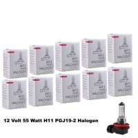 10 Stück M-Tech Halogenlampe H11 12 Volt 55 Watt...