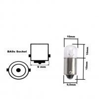 10 Stück M-Tech Kugellampe 12 Volt 2 Watt BA9s T2W