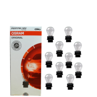10 Stück Osram Glassockellampe 12 Volt 27/7 Watt...