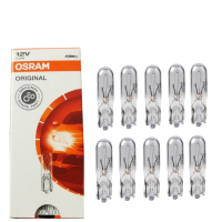 10 Stück Osram Glassockellampe 12 Volt 1,2 Watt T5...