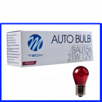 M-Tech Kugellampe 12 Volt 21 Watt PR21W BAU15s ROT