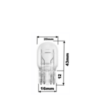 10 Stück M-Tech 12 Volt 21/5 Watt T20  W21/5W W3x16q...