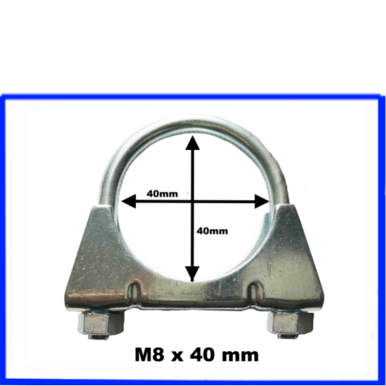 Auspuffschelle Bügelschelle Schelle M8 x 40 mm