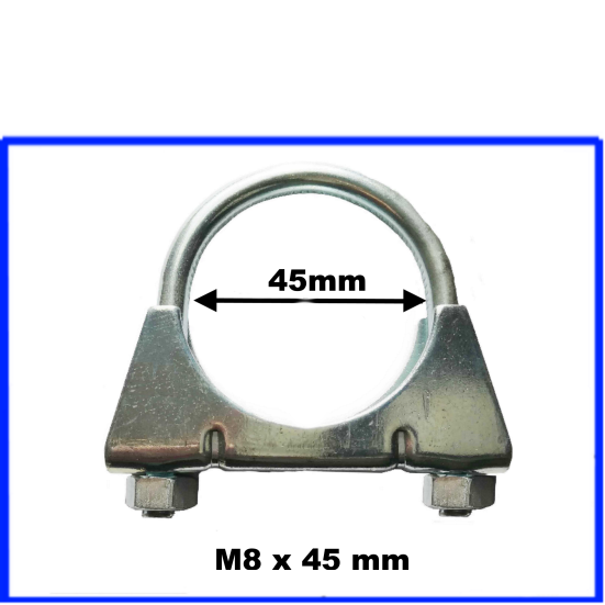Auspuffschelle Bügelschelle Schelle M8 x 45 mm