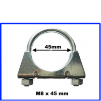 Auspuffschelle Bügelschelle Schelle M8 x 45 mm