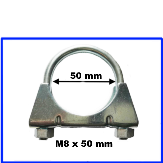 Auspuffschelle Bügelschelle Schelle M8 x 50 mm