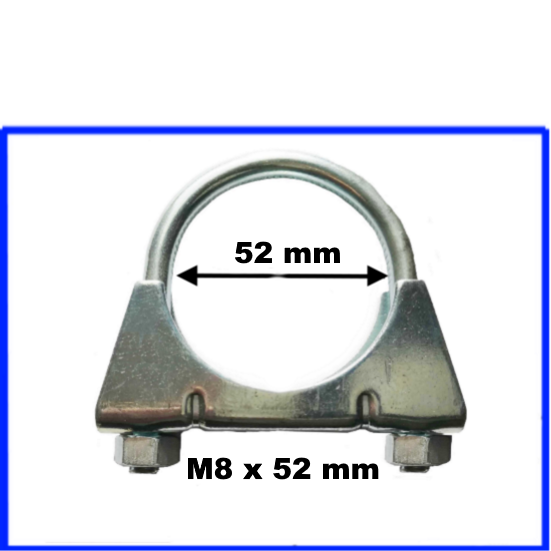 Auspuffschelle Bügelschelle Schelle M8 x 52 mm