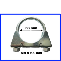 Auspuffschelle Bügelschelle Schelle M8 x 58 mm