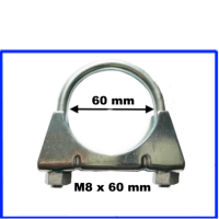 Auspuffschelle Bügelschelle Schelle M8 x 60 mm