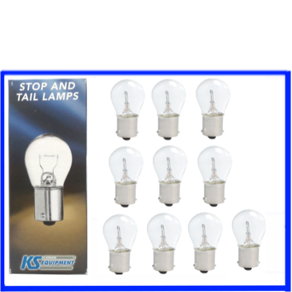10 Stück KS Equipment Kugellampe 24 Volt 21 Watt P21W BA15s